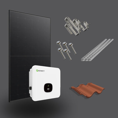 Komplett Solcellspaket 10kW (Betongpannor) - Shopech