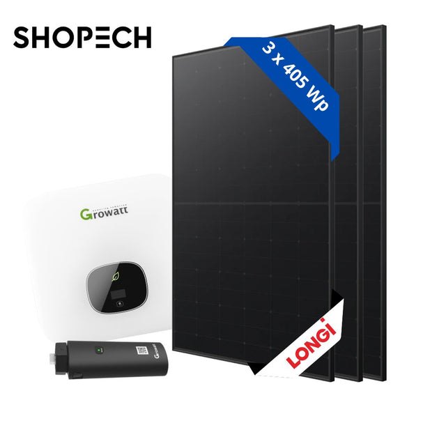 Balkongpaket solceller 1215W - Shopech