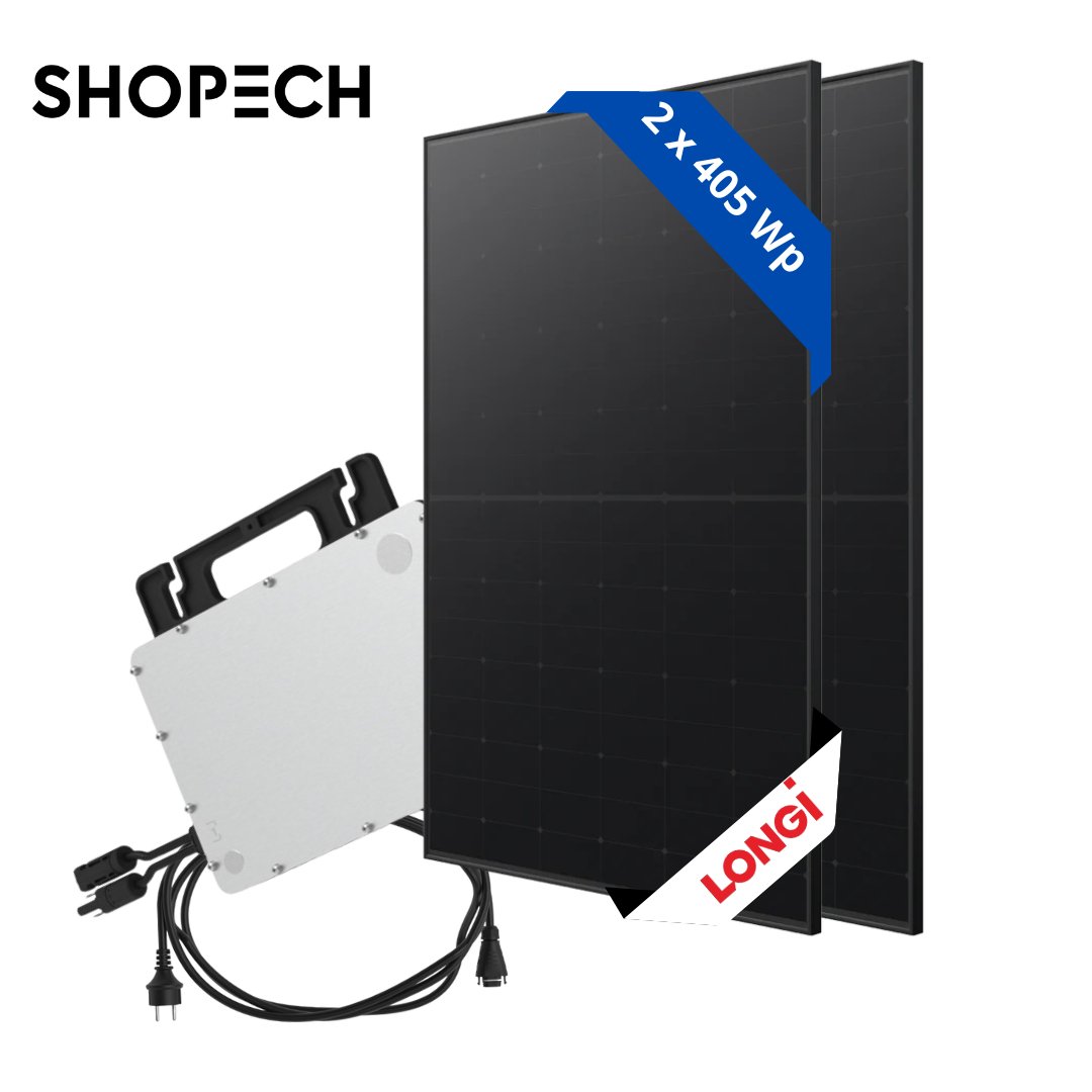 Balkongpaket solceller 810W - Shopech